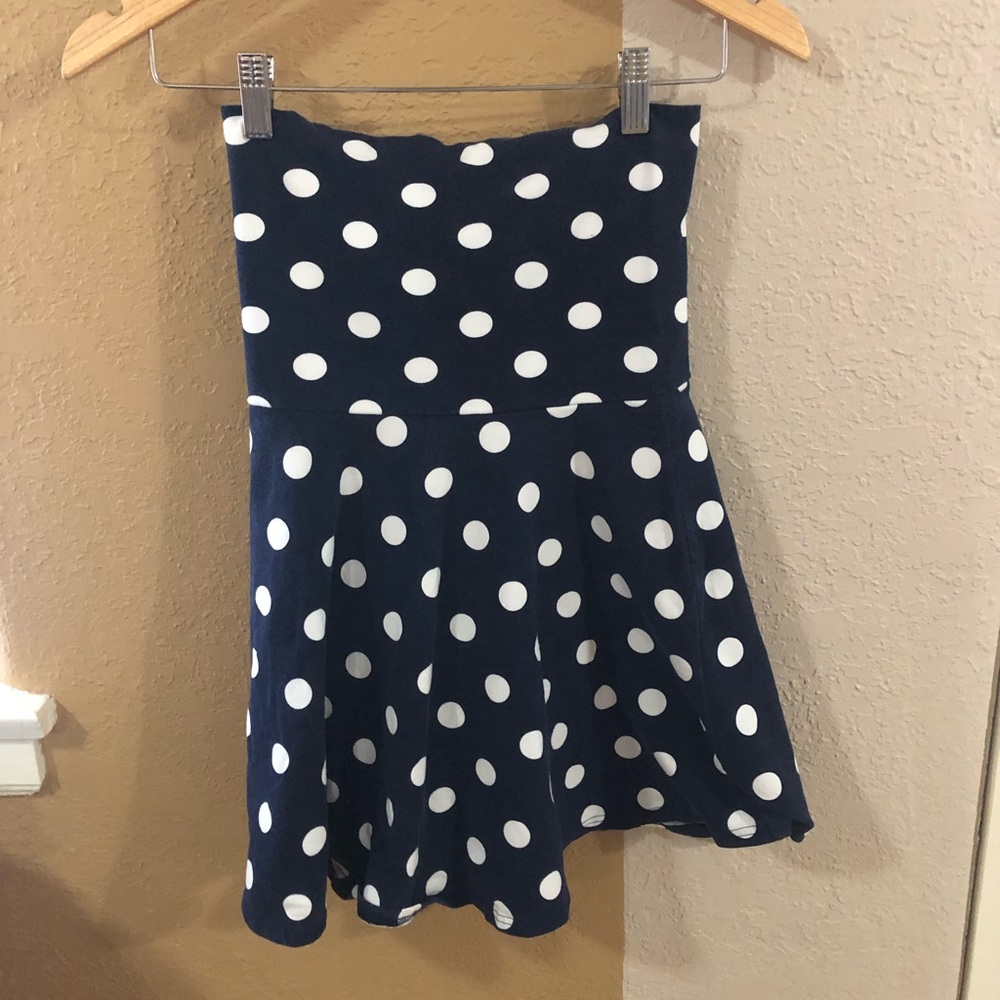 Strapless Polkadot Dress